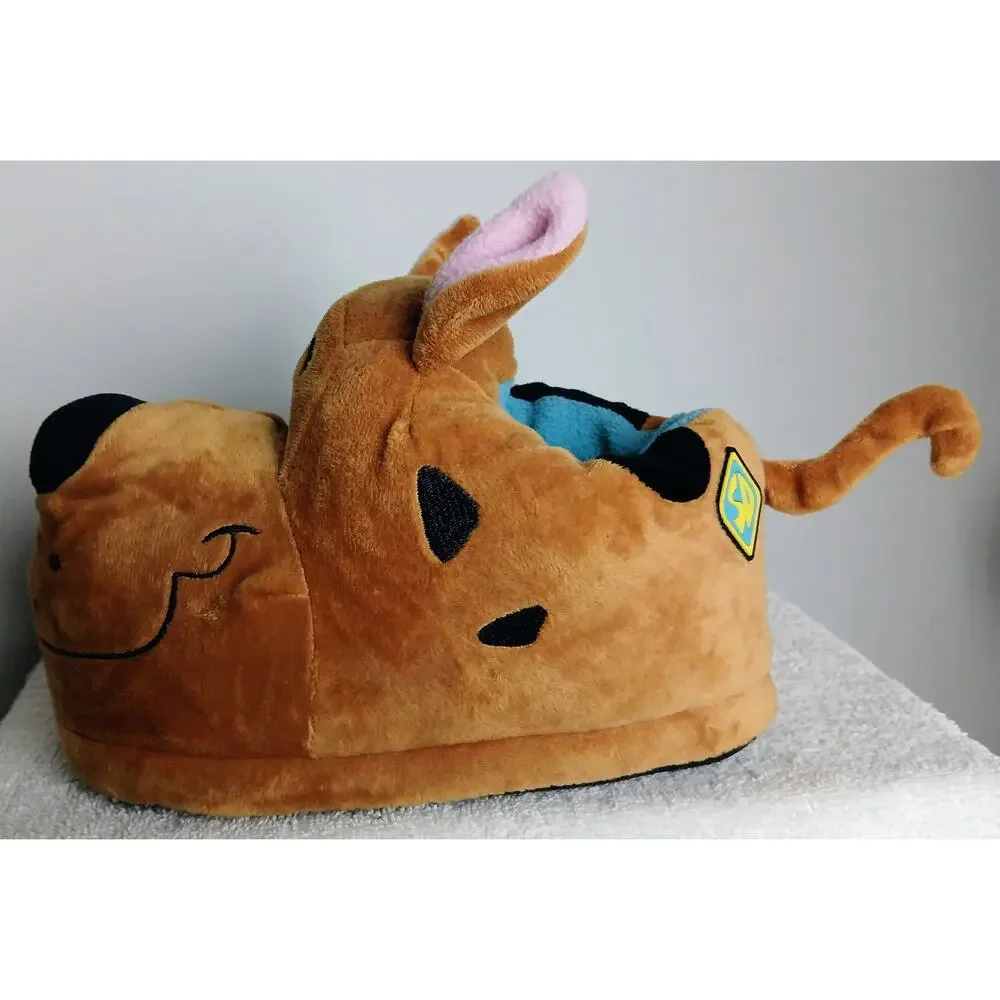 Scooby Doo 3D Plush Slippers Cozy Brown Household Shoes Men Women Unisex